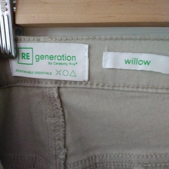 brand new high waist, wide leg khaki cotton pants DESC: khaki colour, - Picture 3 of 3